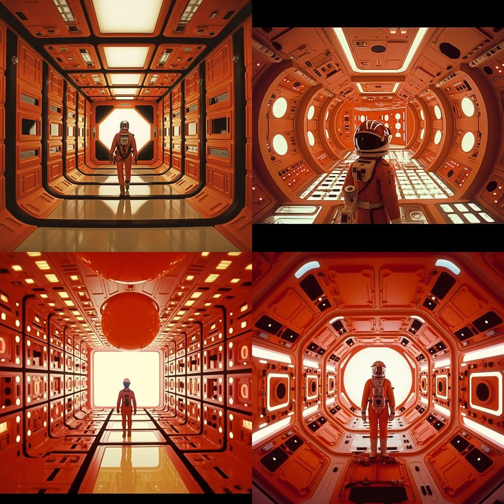 2001: A Space Odyssey style, Midjourney V5.1, render 1 of 4