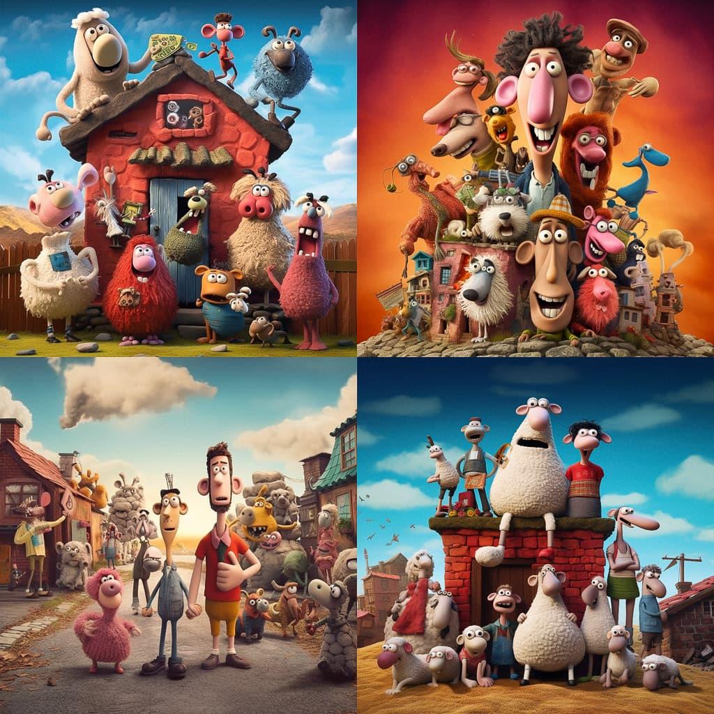 Aardman Animations style, Midjourney V5.1, render 1 of 4