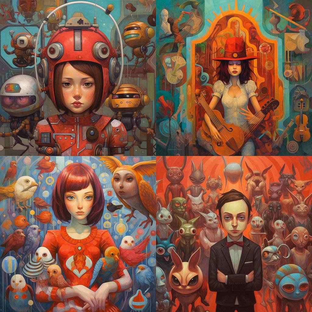 Aaron Jasinski style, Midjourney V5.1, render 1 of 4