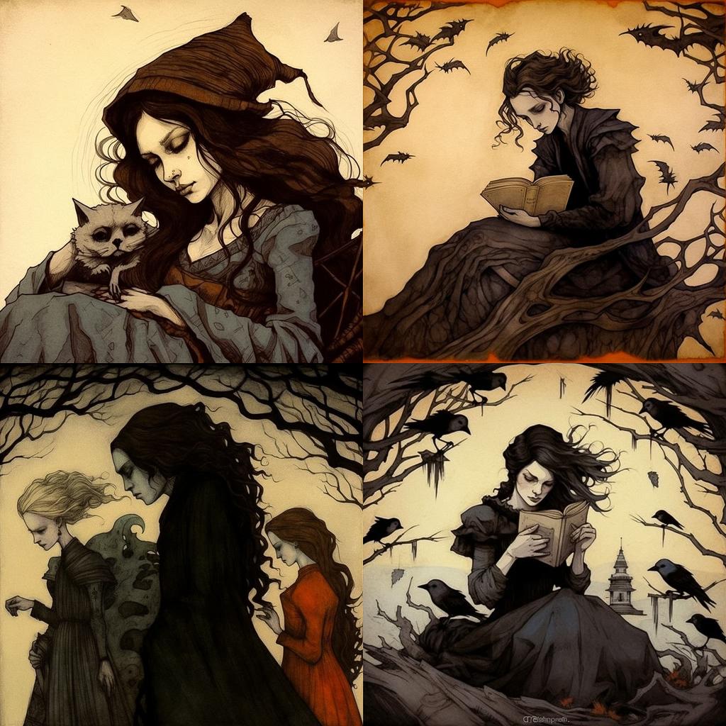 Abigail Larson style, Midjourney V5.1, render 1 of 4