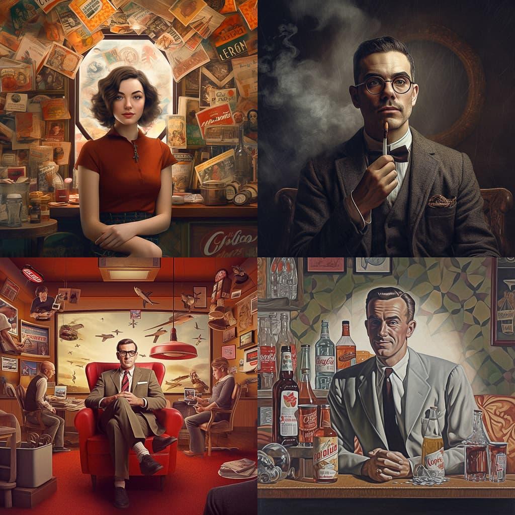 Advertising portrait style, Midjourney V5.1, render 1 of 4