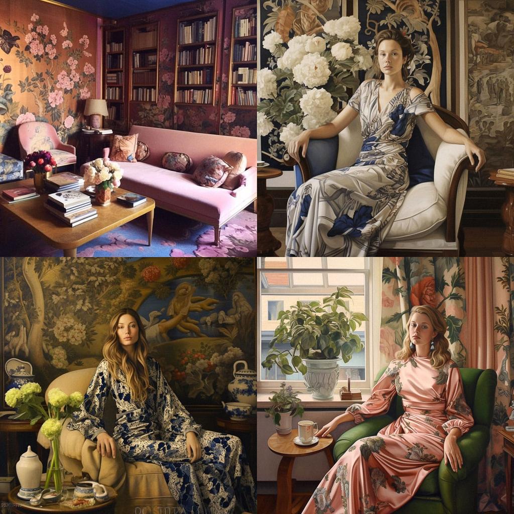 Aerin Lauder style, Midjourney V5.1, render 1 of 4