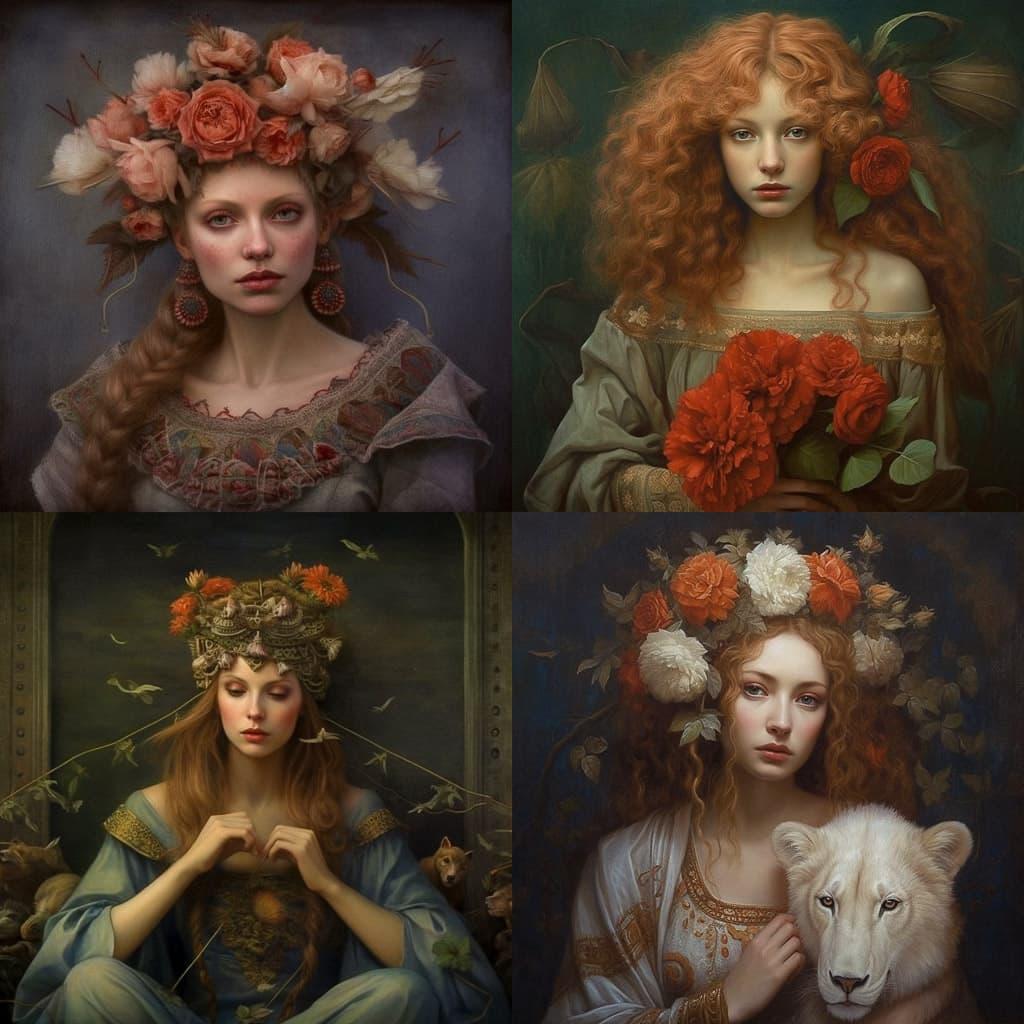 Agnieszka Lorek style, Midjourney V5.1, render 1 of 4