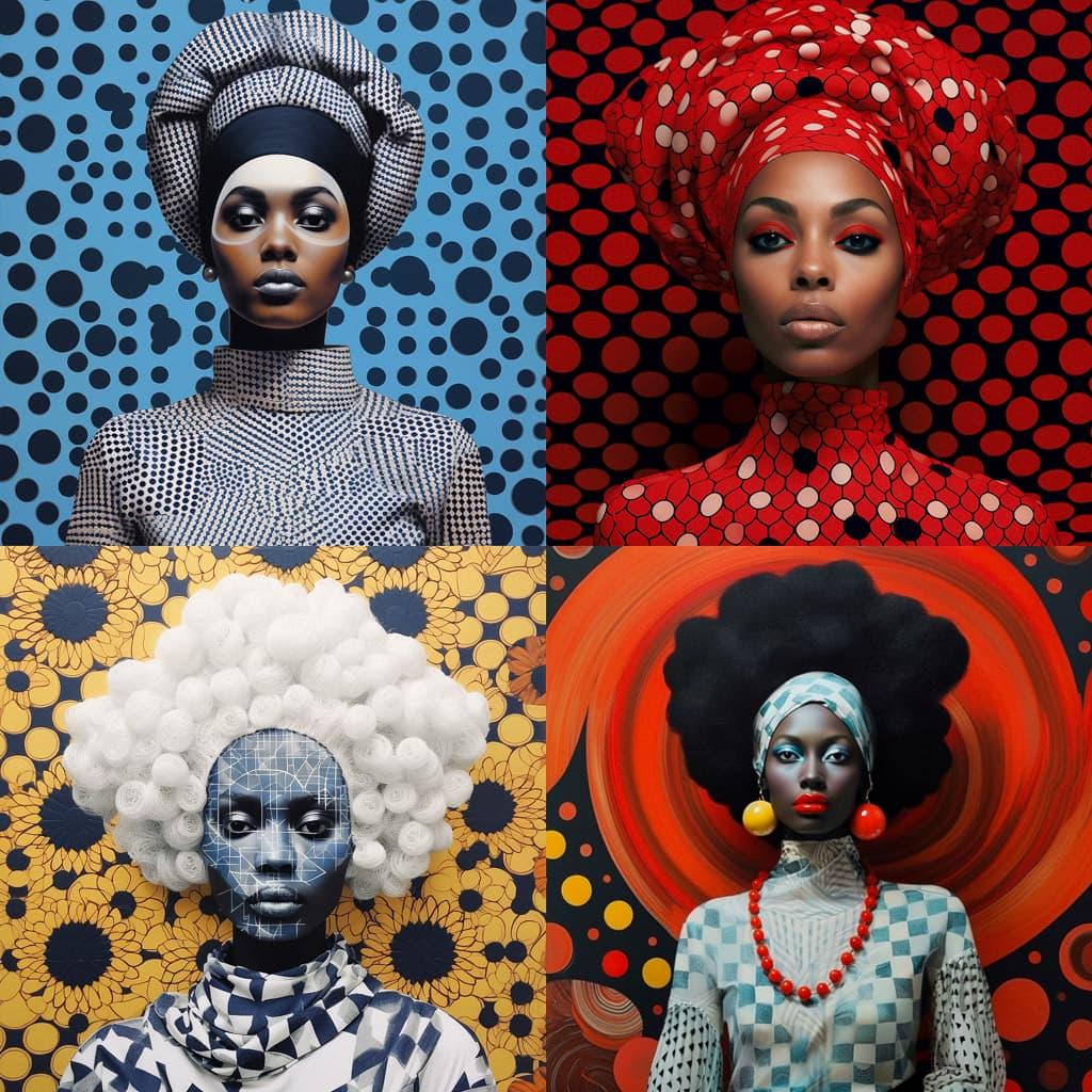 Aida Muluneh style, Midjourney V5.1, render 1 of 4