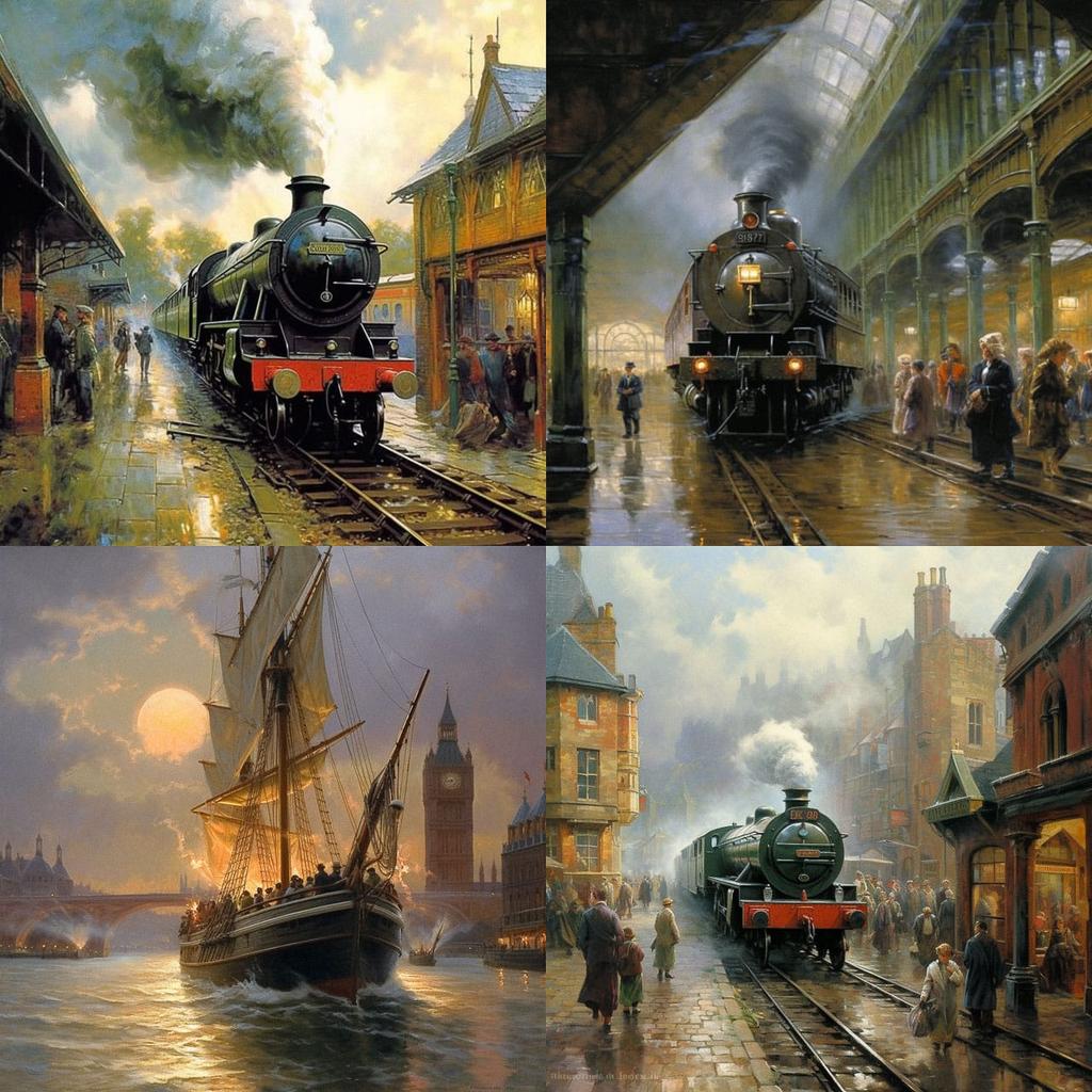 Alan Fearnley style, Midjourney V5.1, render 1 of 4