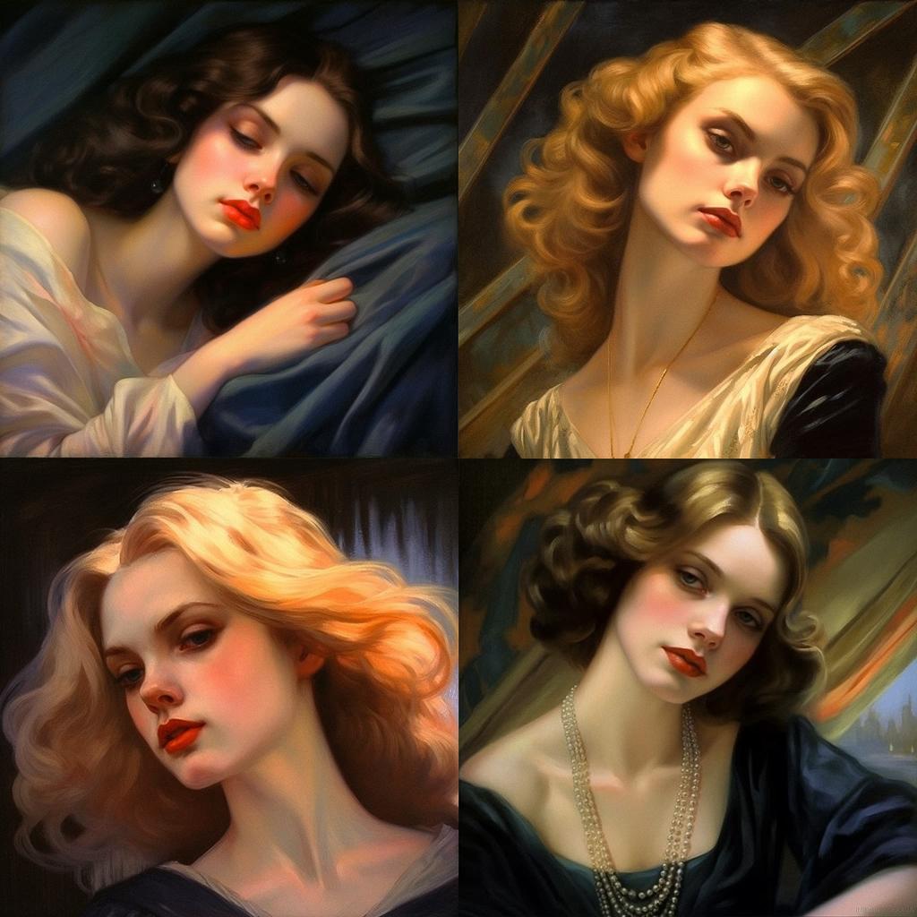 Albert Lynch style, Midjourney V5.1, render 1 of 4