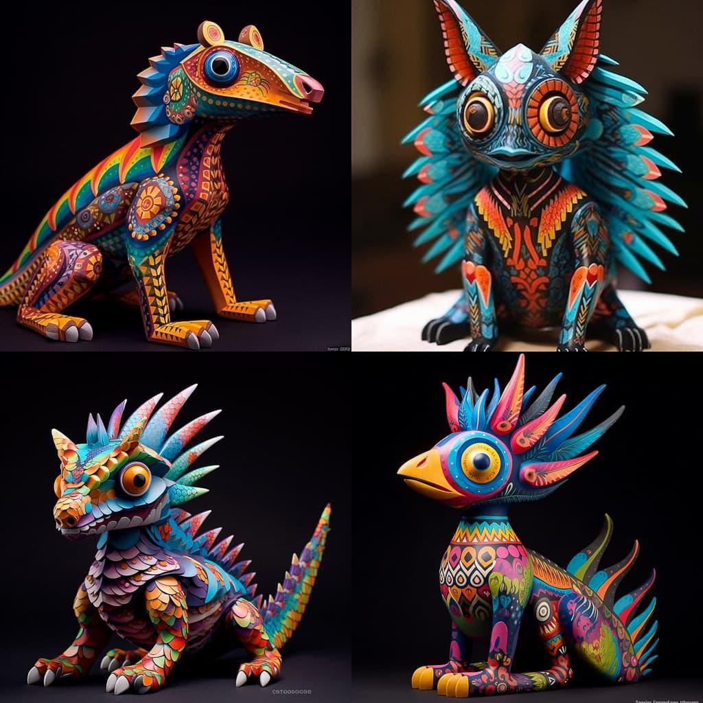 Alebrije style, Midjourney V5.1, render 1 of 4