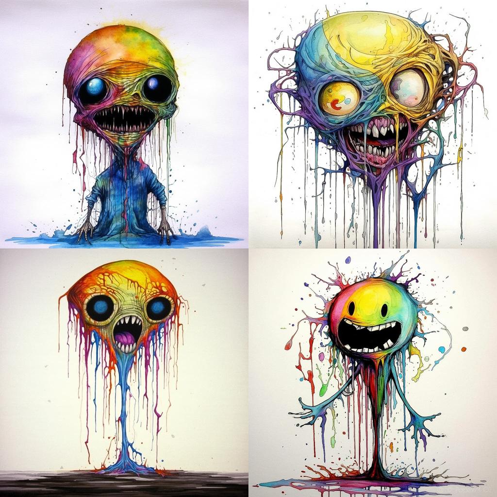 Alex Pardee style, Midjourney V5.1, render 1 of 4