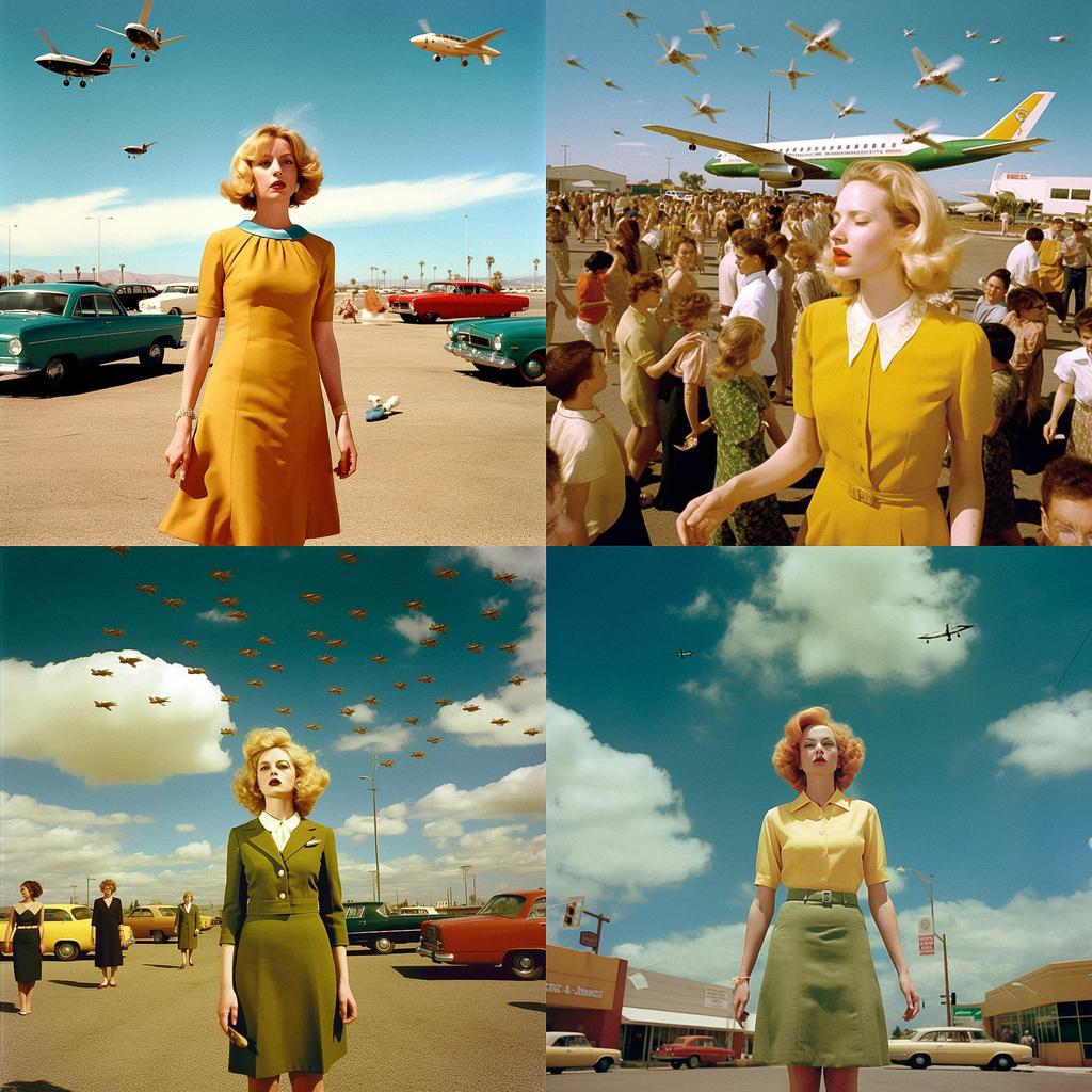 Alex Prager style, Midjourney V5.1, render 1 of 4