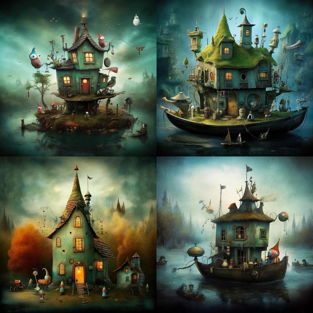Alexander Jansson style, Midjourney V5.1, render 1 of 4
