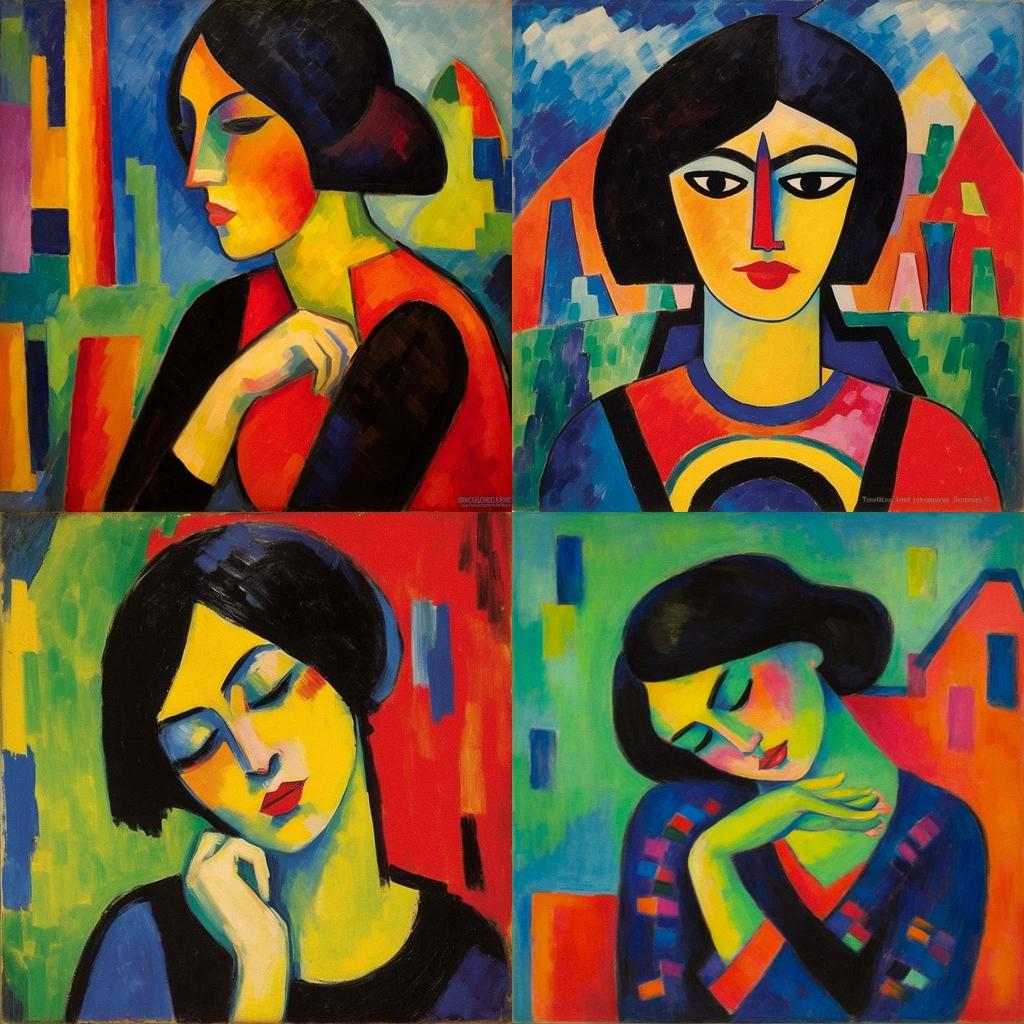 Alexej von Jawlensky style, Midjourney V5.1, render 1 of 4
