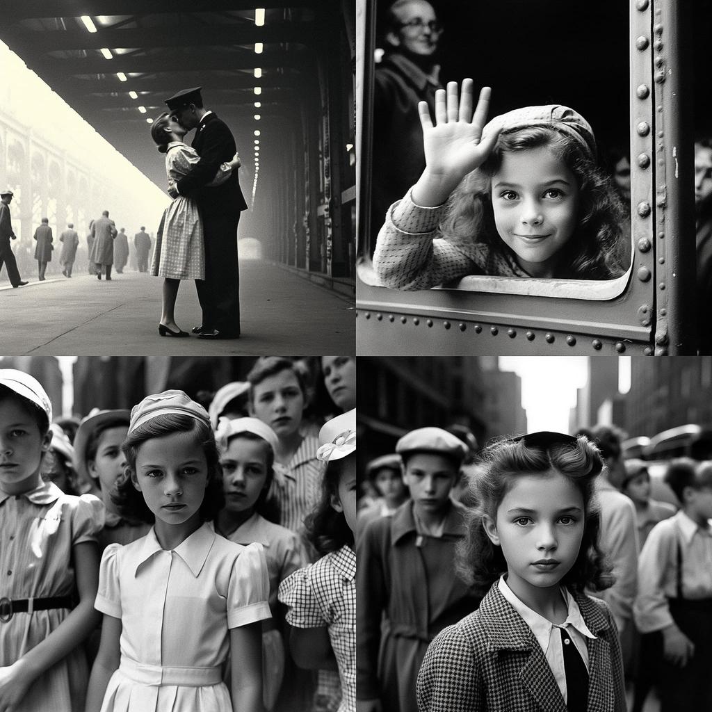 Alfred Eisenstaedt style, Midjourney V5.1, render 1 of 4