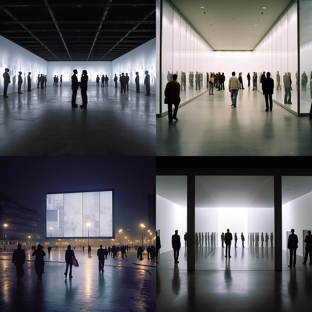 Alfredo Jaar style, Midjourney V5.1, render 1 of 4