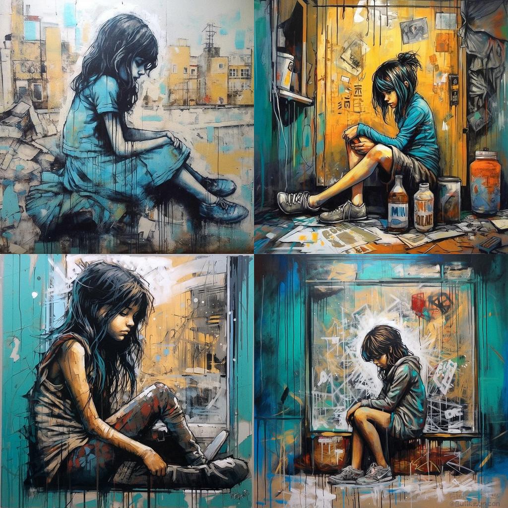 Alice Pasquini style, Midjourney V5.1, render 1 of 4