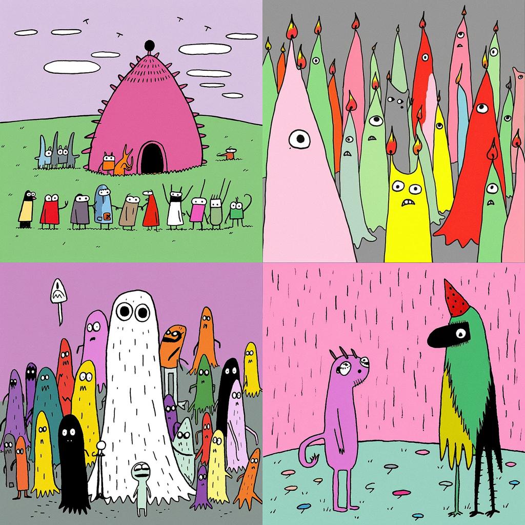 Allie Brosh style, Midjourney V5.1, render 1 of 4