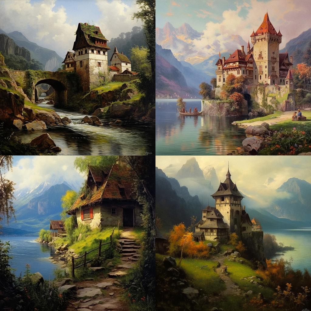Alois Arnegger style, Midjourney V5.1, render 1 of 4