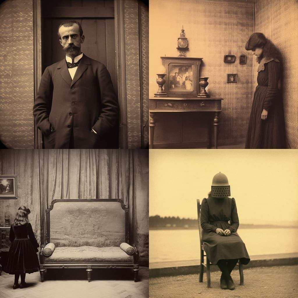 Alphonse Bertillon style, Midjourney V5.1, render 1 of 4