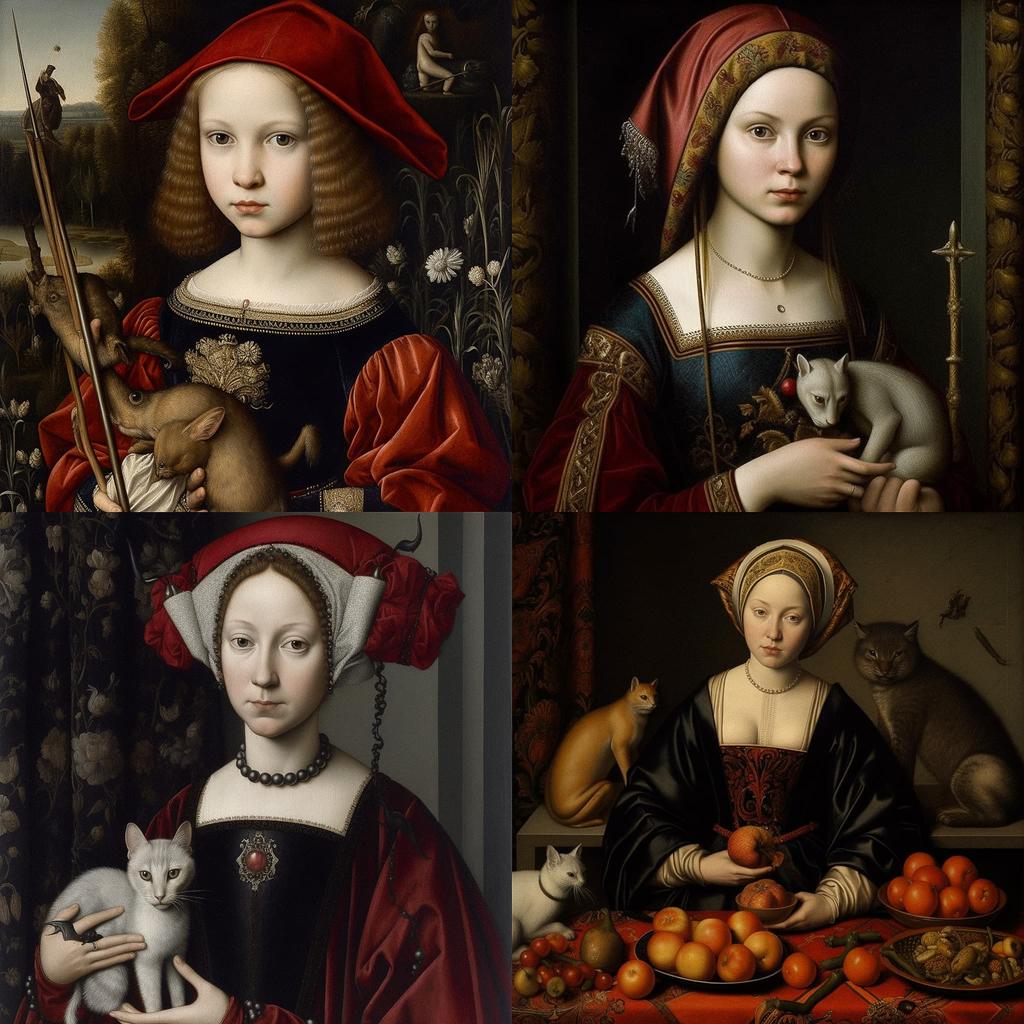 Ambrosius Benson style, Midjourney V5.1, render 1 of 4