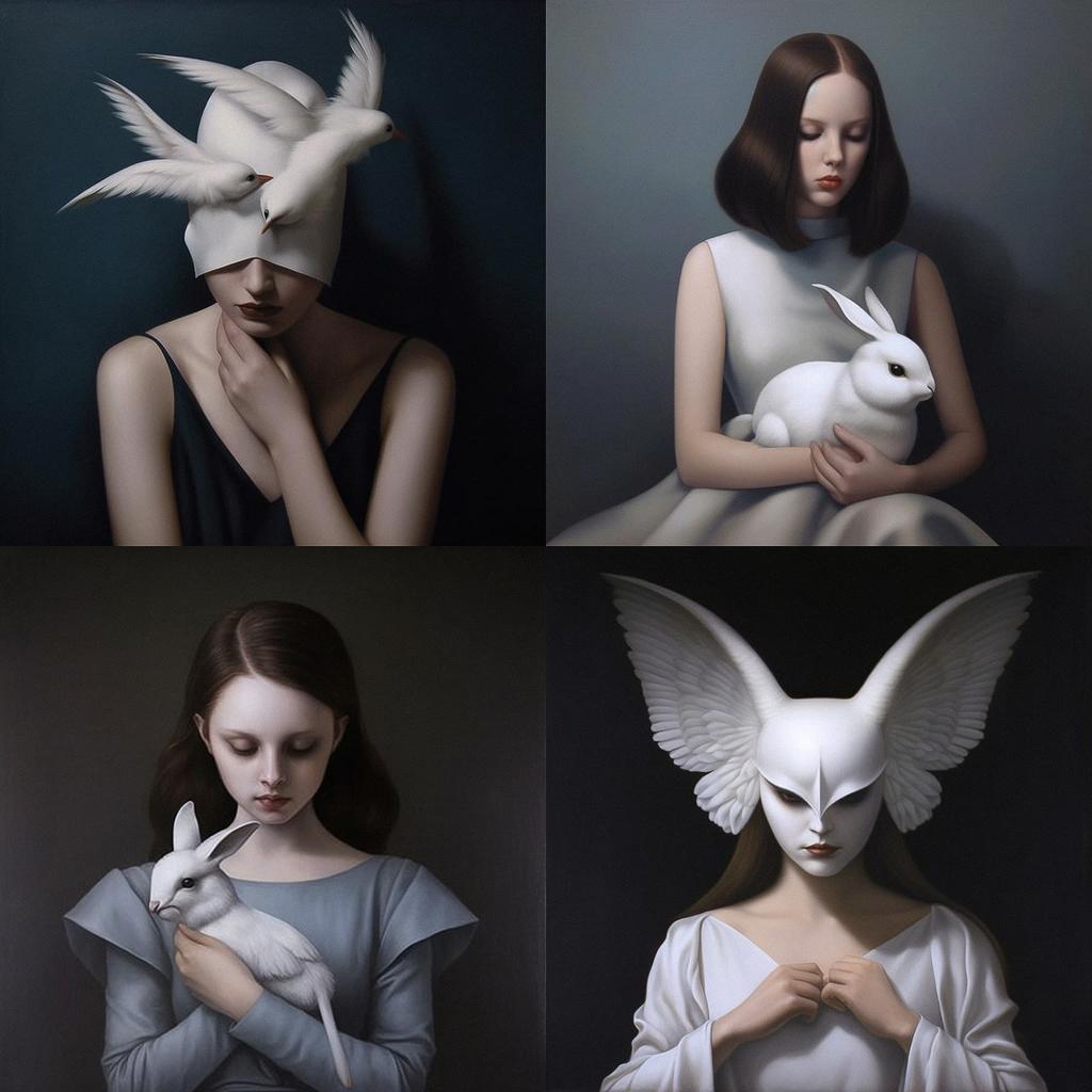 Amy Judd style, Midjourney V5.1, render 1 of 4