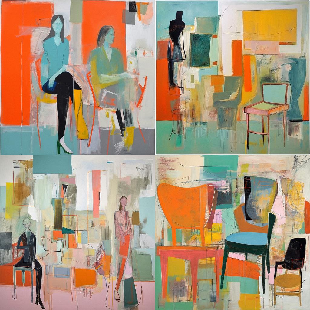 Amy Sillman style, Midjourney V5.1, render 1 of 4
