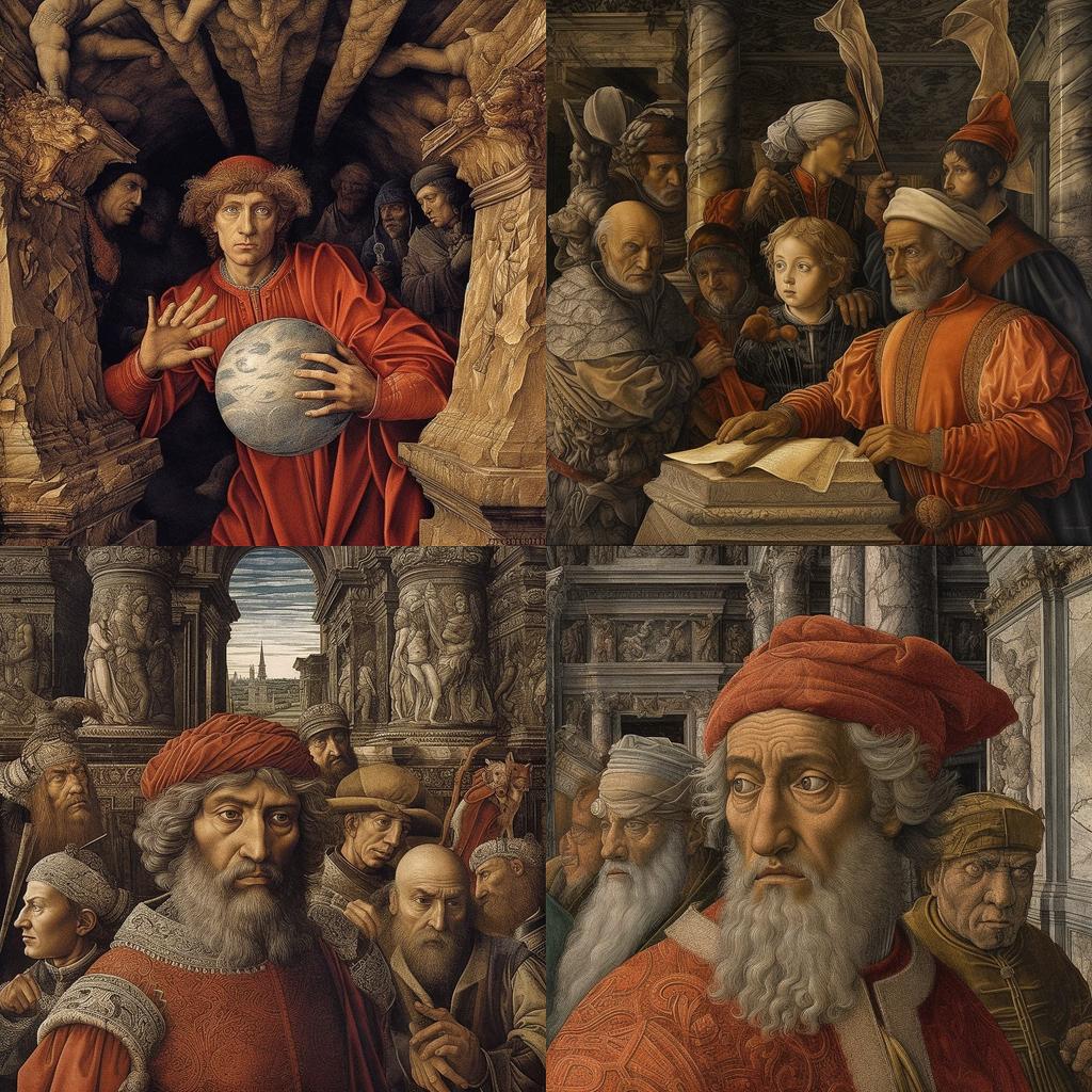 Andrea Mantegna style, Midjourney V5.1, render 1 of 4
