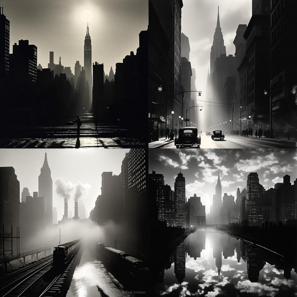 Andreas Feininger style, Midjourney V5.1, render 1 of 4