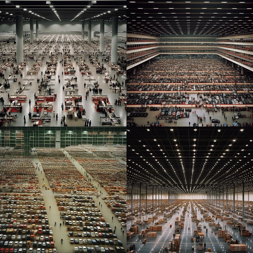 Andreas Gursky style, Midjourney V5.1, render 1 of 4