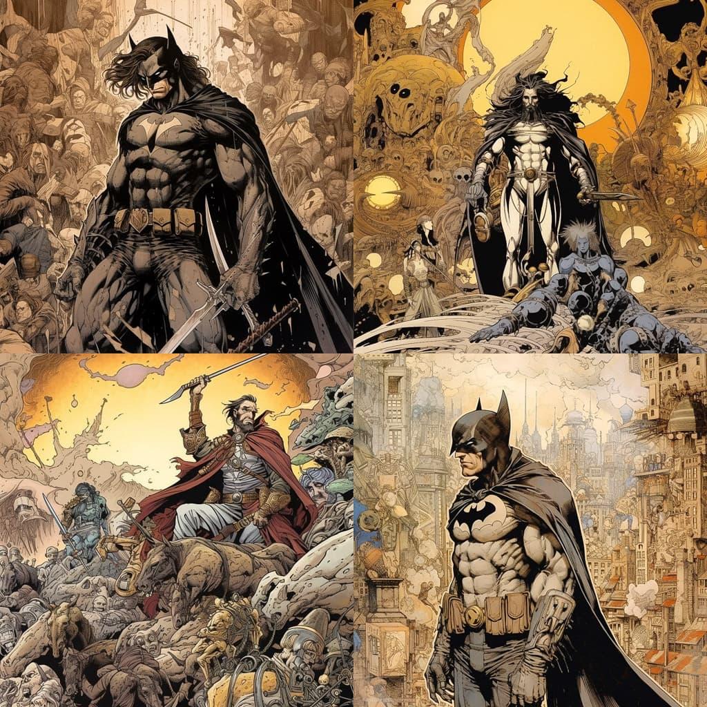 Andy Kubert style, Midjourney V5.1, render 1 of 4