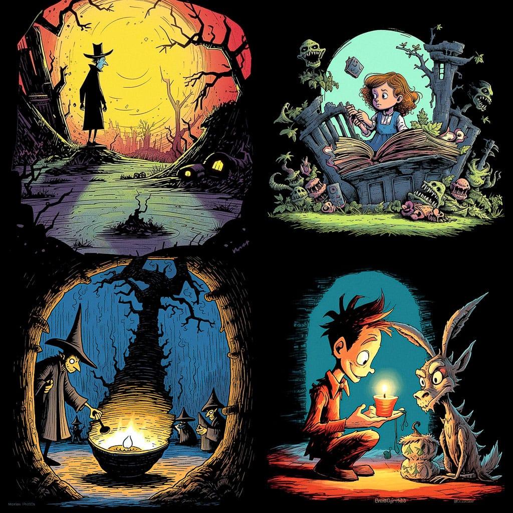 Andy Marlette style, Midjourney V5.1, render 1 of 4