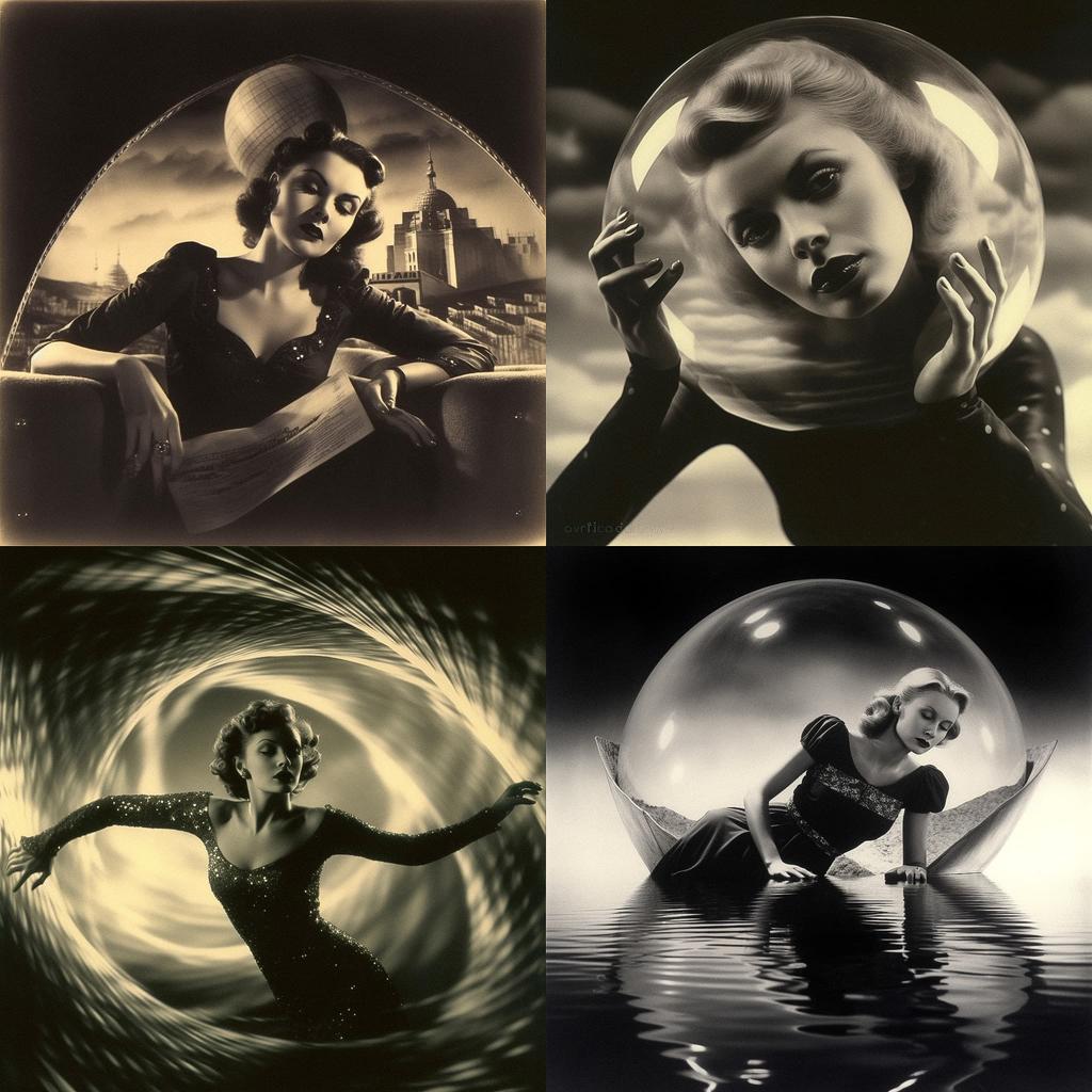 Angus McBean style, Midjourney V5.1, render 1 of 4