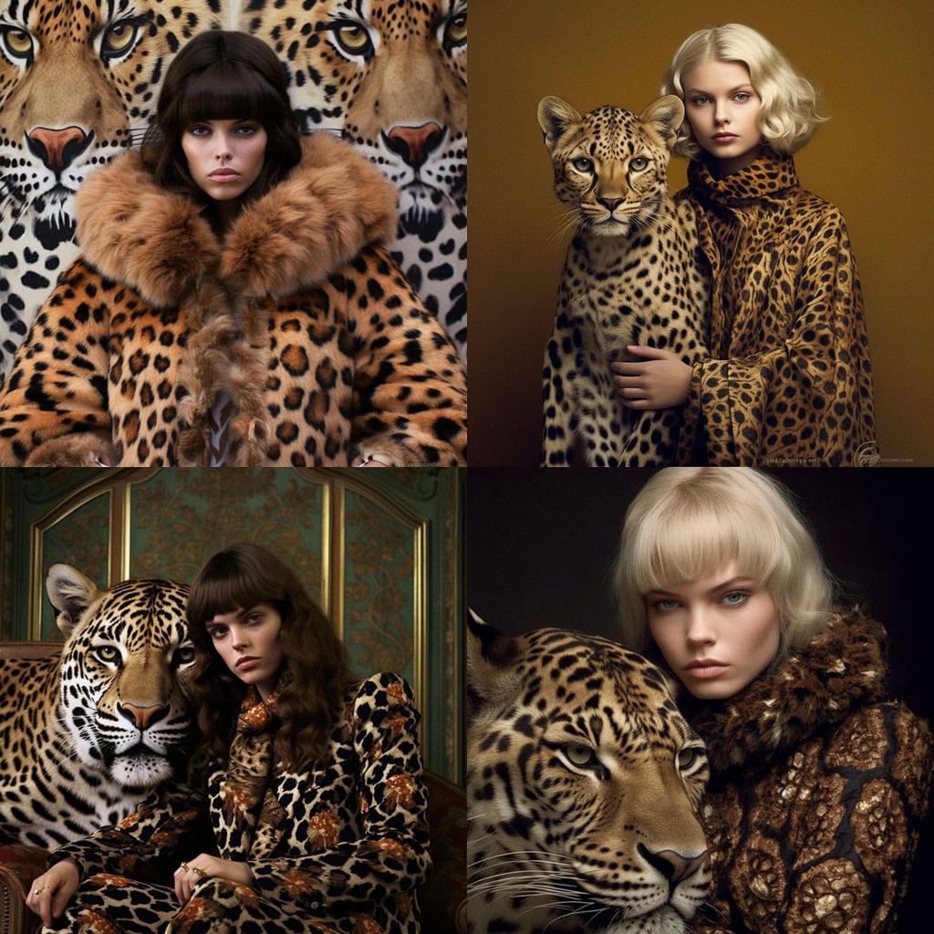 Animalier fashion style, Midjourney V5.1, render 1 of 4