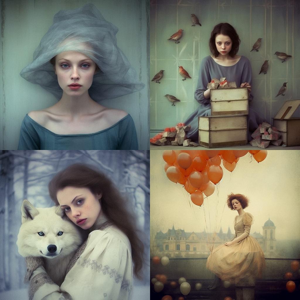 Anka Zhuravleva style, Midjourney V5.1, render 1 of 4