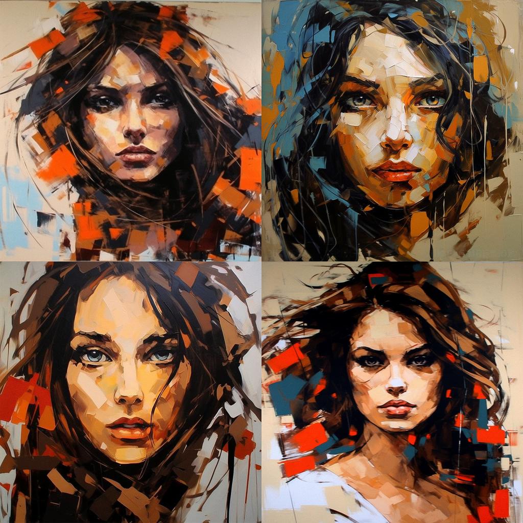 Anna Bocek style, Midjourney V5.1, render 1 of 4