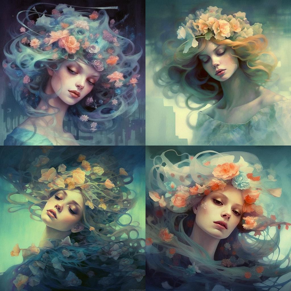 Anna Dittmann style, Midjourney V5.1, render 1 of 4