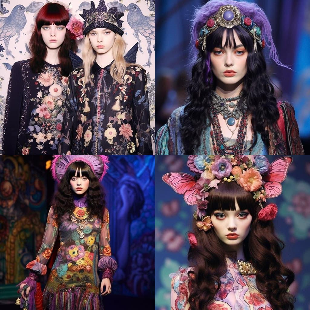 Anna Sui style, Midjourney V5.1, render 1 of 4