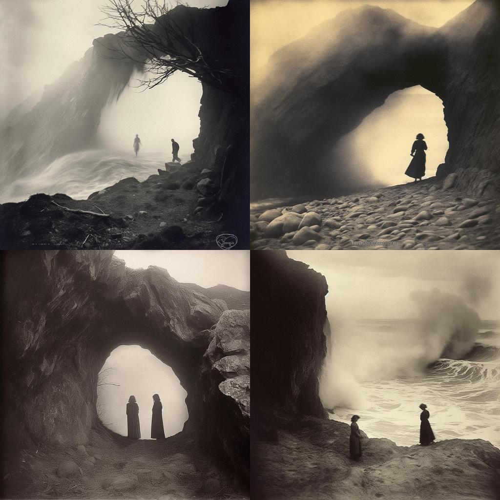 Anne Brigman style, Midjourney V5.1, render 1 of 4