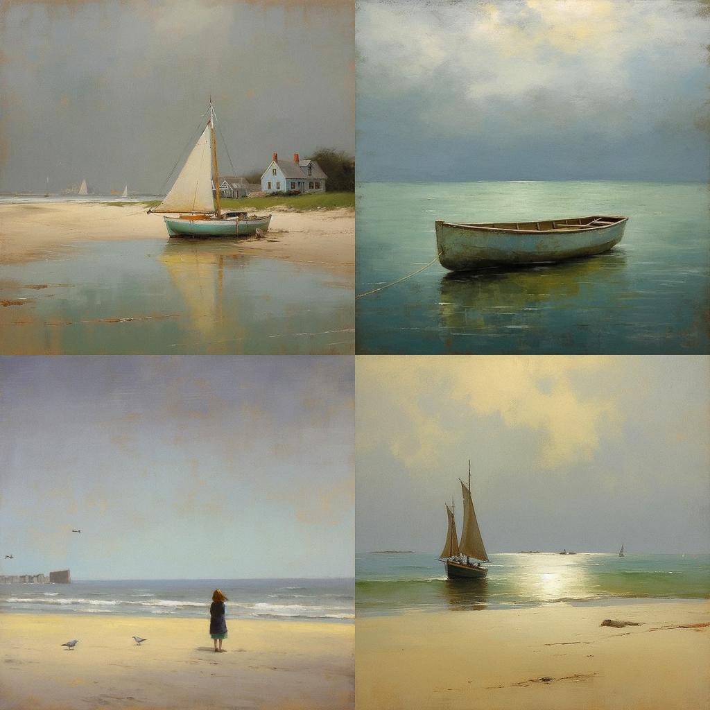 Anne Packard style, Midjourney V5.1, render 1 of 4