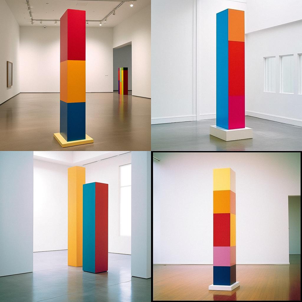 Anne Truitt style, Midjourney V5.1, render 1 of 4