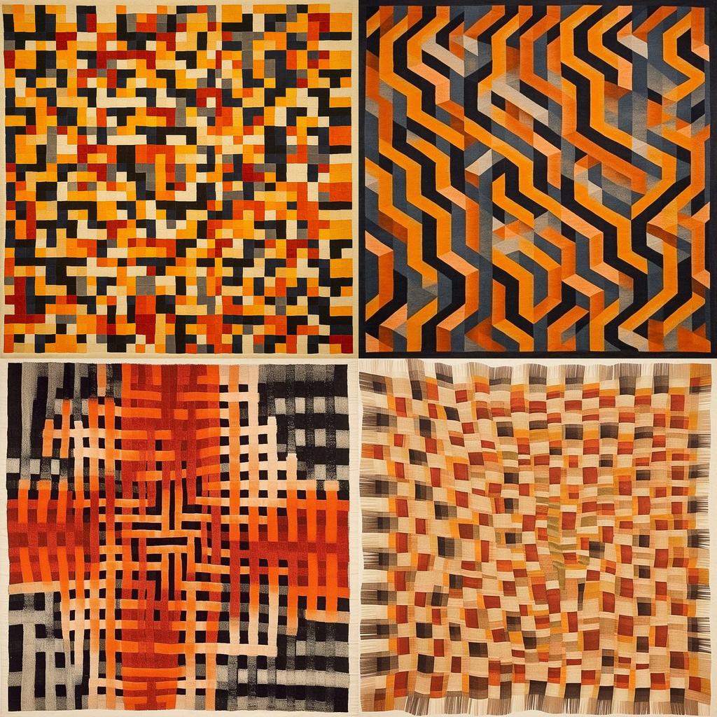 Anni Albers style, Midjourney V5.1, render 1 of 4