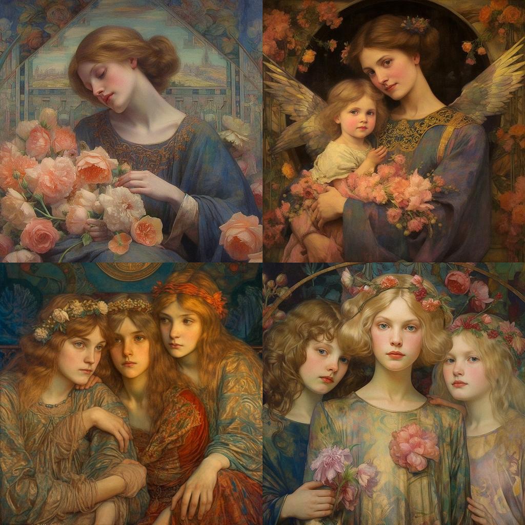 Annie Swynnerton style, Midjourney V5.1, render 1 of 4