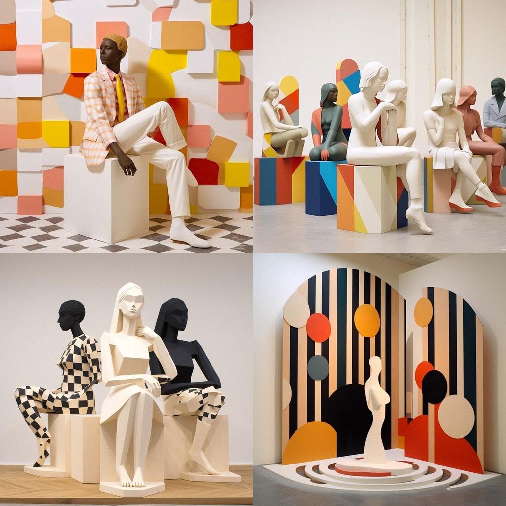 Anthea Hamilton style, Midjourney V5.1, render 1 of 4