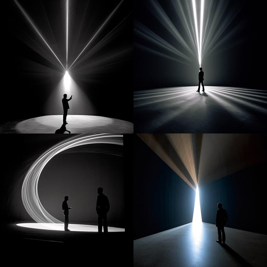 Anthony McCall style, Midjourney V5.1, render 1 of 4