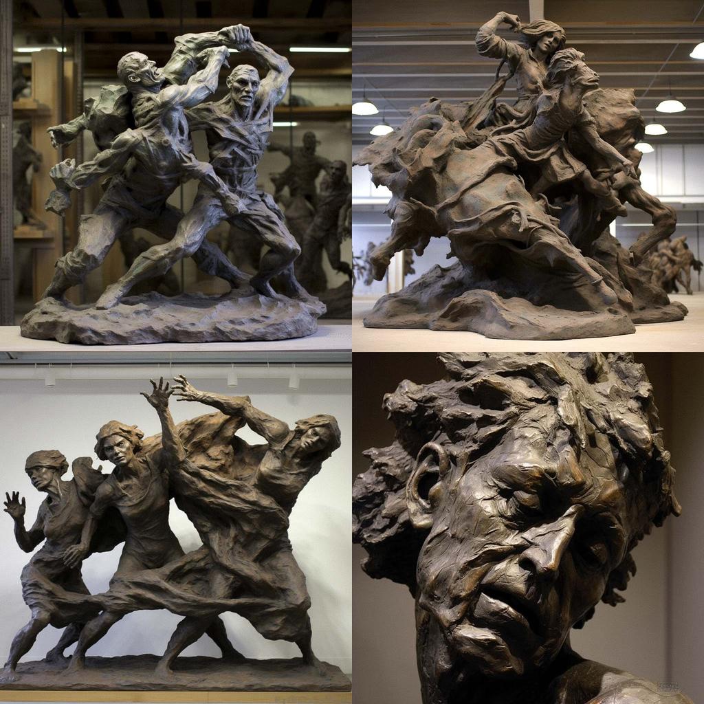 Antoine Bourdelle style, Midjourney V5.1, render 1 of 4