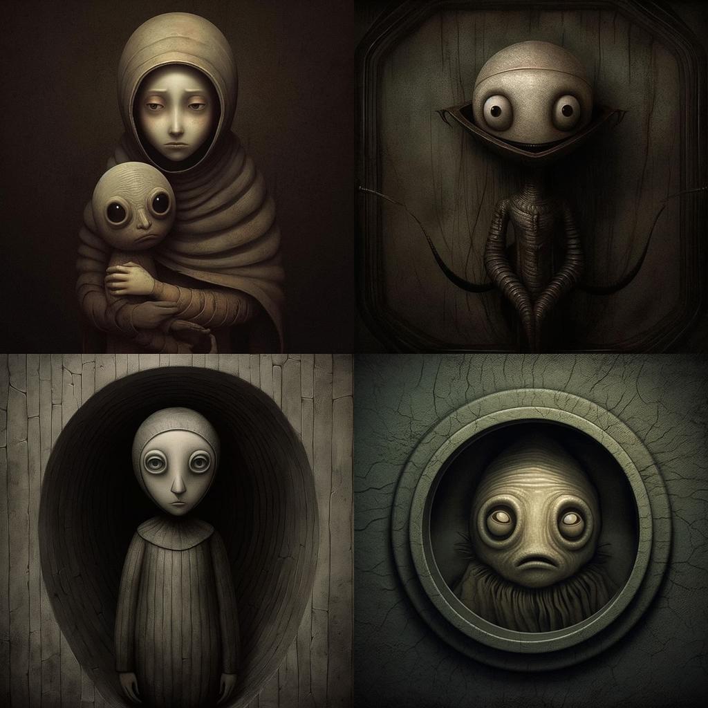 Anton Semenov style, Midjourney V5.1, render 1 of 4