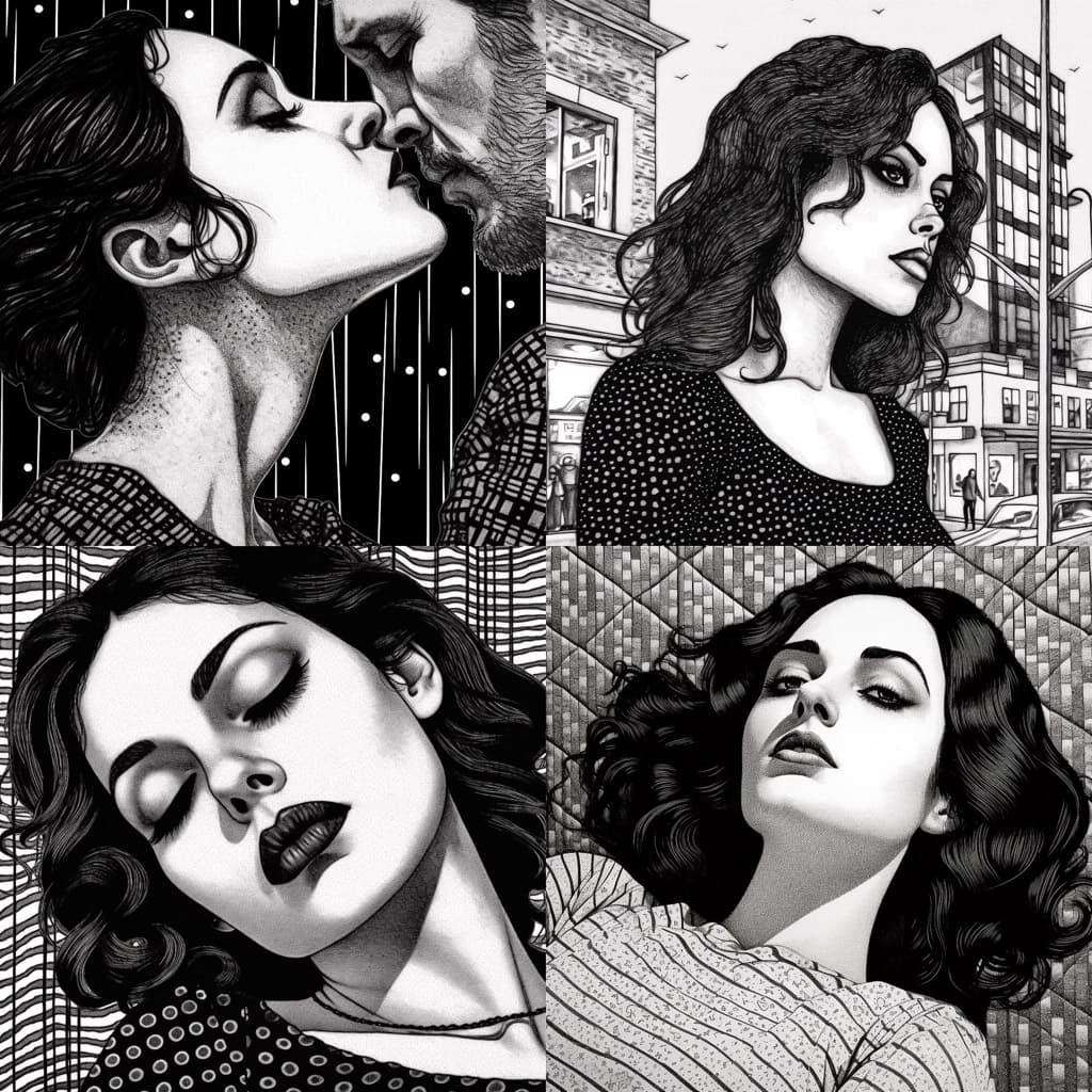Apollonia Saintclair style, Midjourney V5.1, render 1 of 4