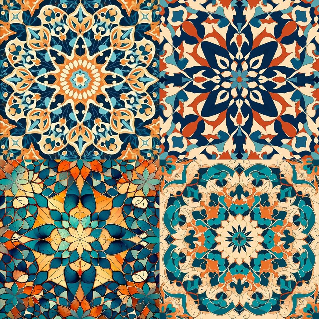 Arabesque style, Midjourney V5.1, render 1 of 4