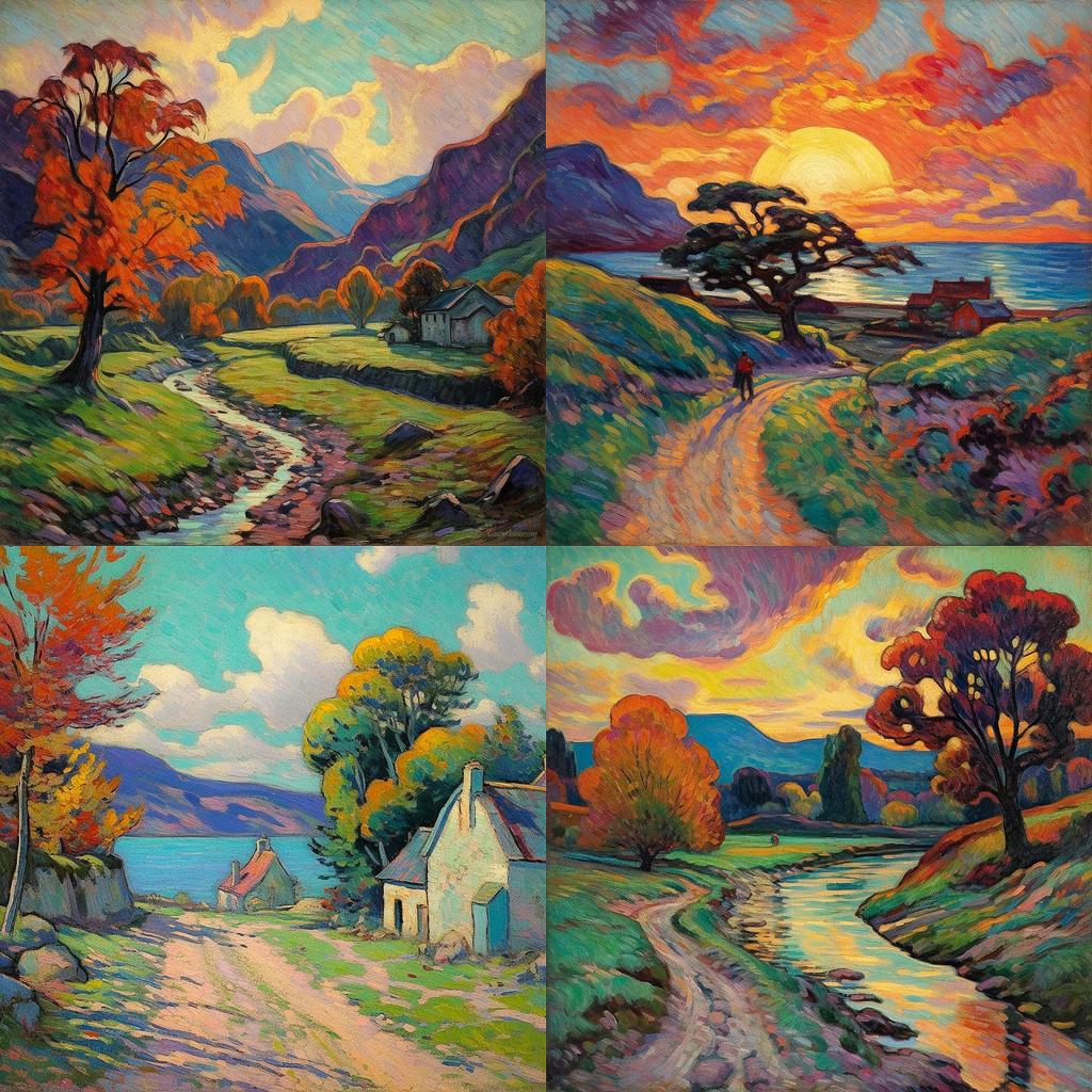 Armand Guillaumin style, Midjourney V5.1, render 1 of 4