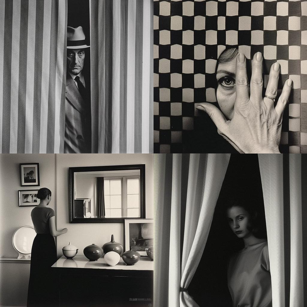 Arnold Newman style, Midjourney V5.1, render 1 of 4