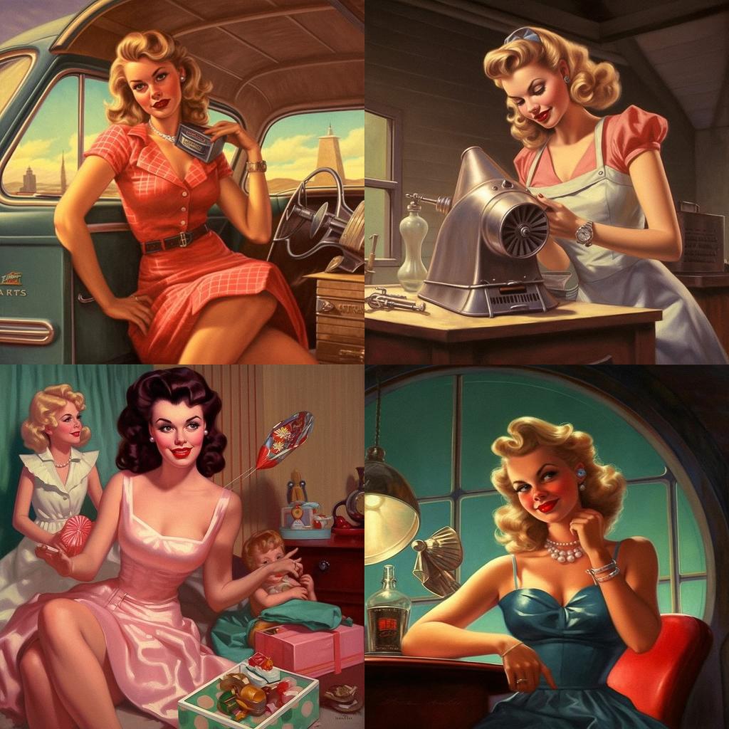 Art Frahm style, Midjourney V5.1, render 1 of 4