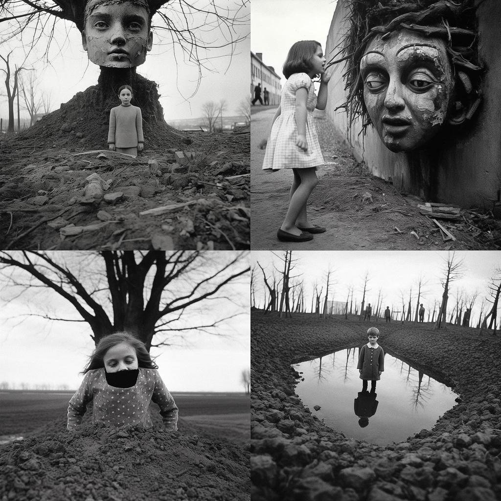 Arthur Tress style, Midjourney V5.1, render 1 of 4